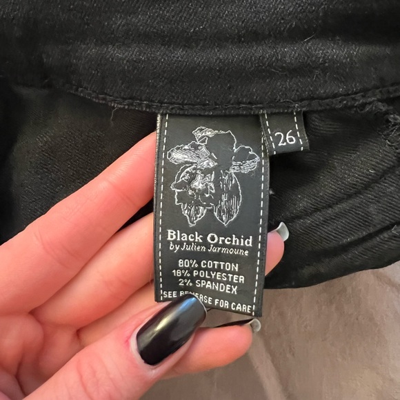 Black Orchid Denim Black Skinny Jeans - Picture 3 of 7